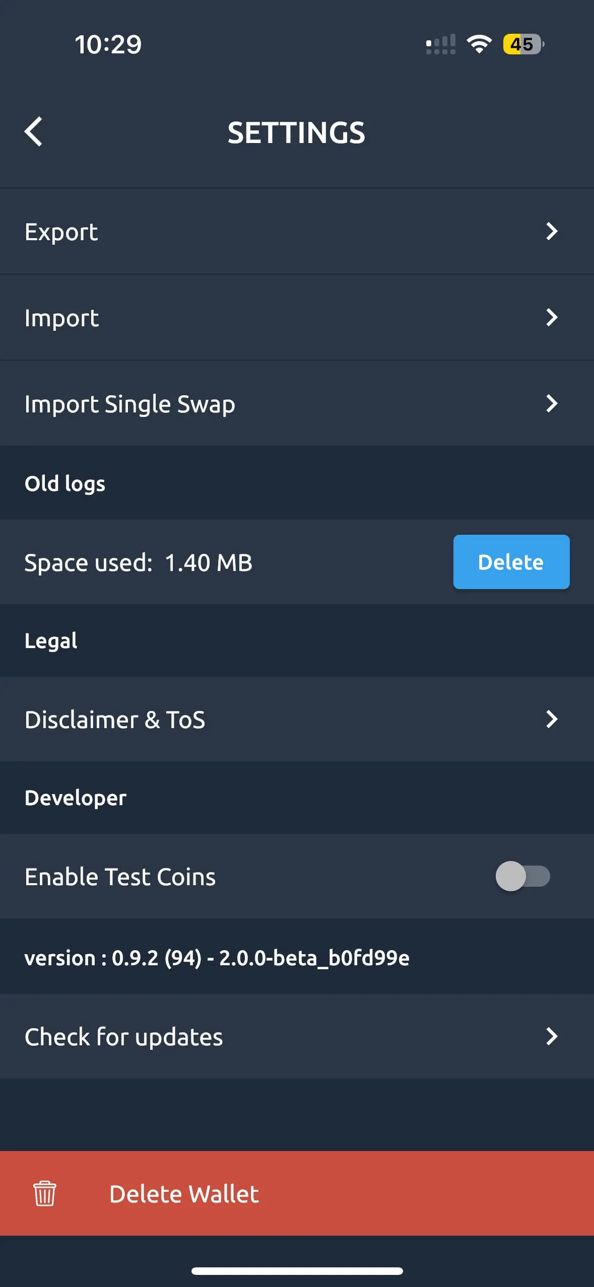 How to Delete Seed (Wallet) From Komodo Mobile Wallet