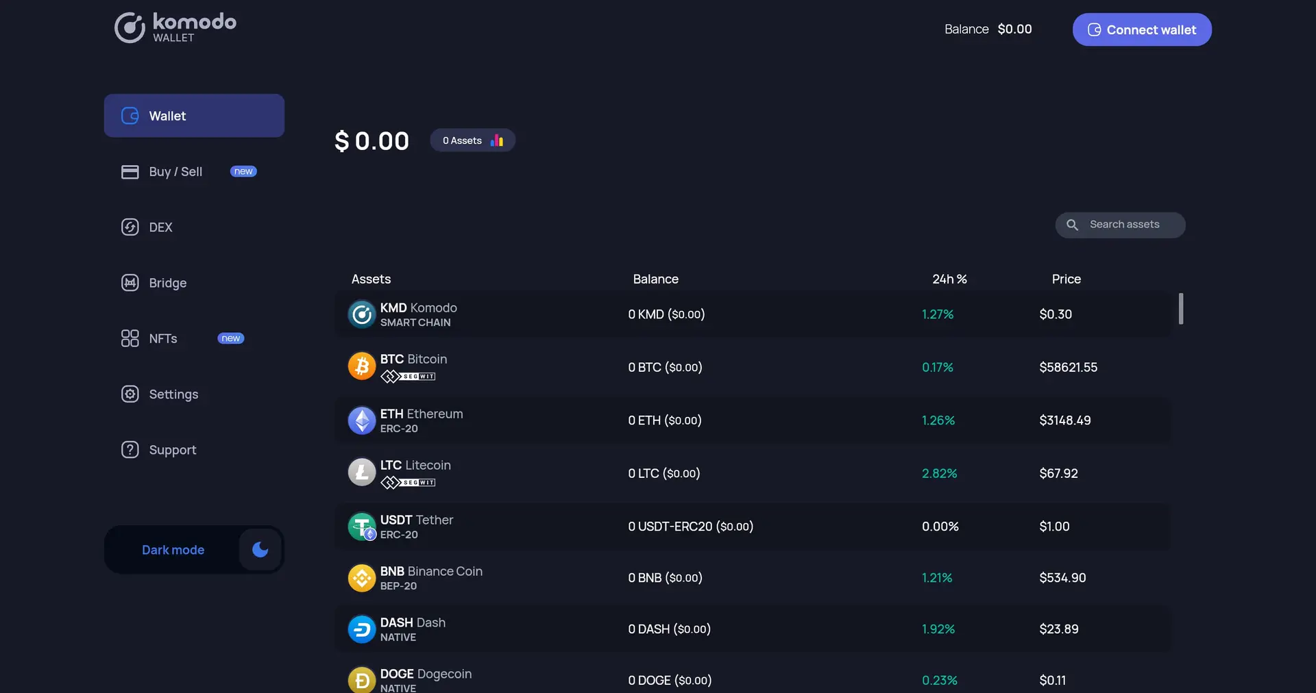  How to Import Wallet in Komodo Web Wallet